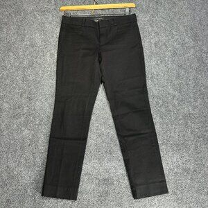 Banana Republic Pants Womens 2 Sloan Fit Black Cotton Stretch Zip Fly Pockets